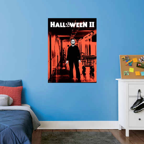 Halloween II:  Hospital Hallway Mural        - Officially Licensed NBC Universal Removable Wall   Adhesive Decal