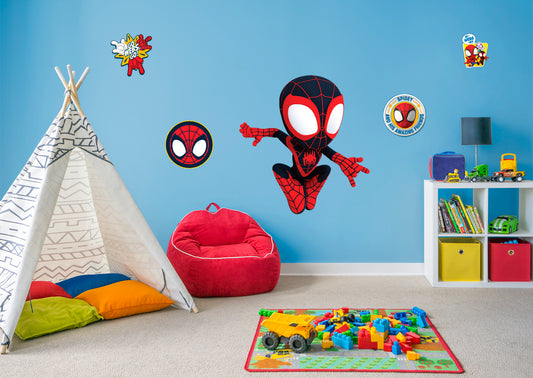 Spidey and His Amazing Friends: Miles Morales RealBig        - Officially Licensed Marvel Removable Wall   Adhesive Decal