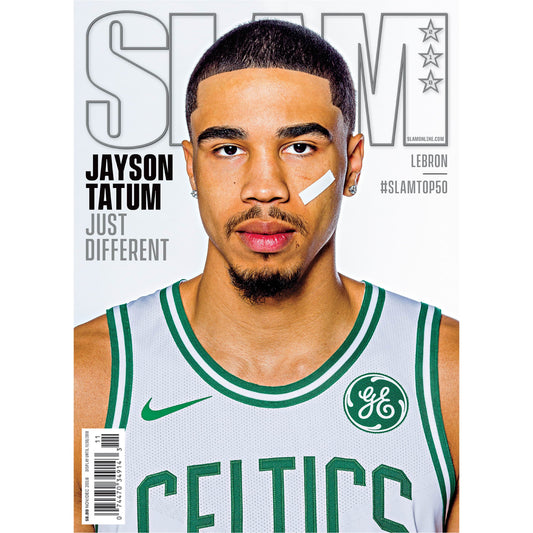 Boston Celtics: Jayson Tatum Slam Magazine Mural        - Officially Licensed SLAM Removable Wall   Adhesive Decal