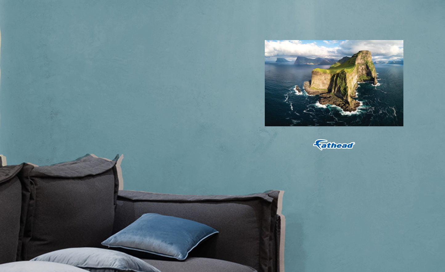 Generic Scenery: Waves Realistic Poster        -   Removable     Adhesive Decal