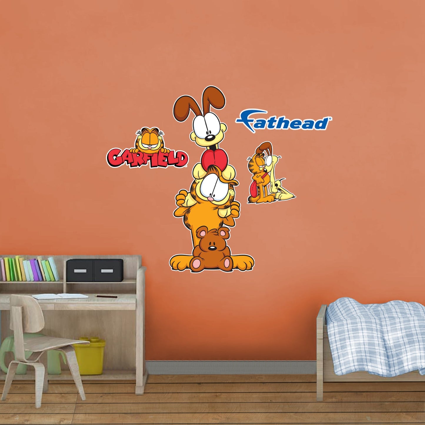 Garfield: Garfield, Odie & Pooky RealBigs - Officially Licensed Nickelodeon Removable Adhesive Decal