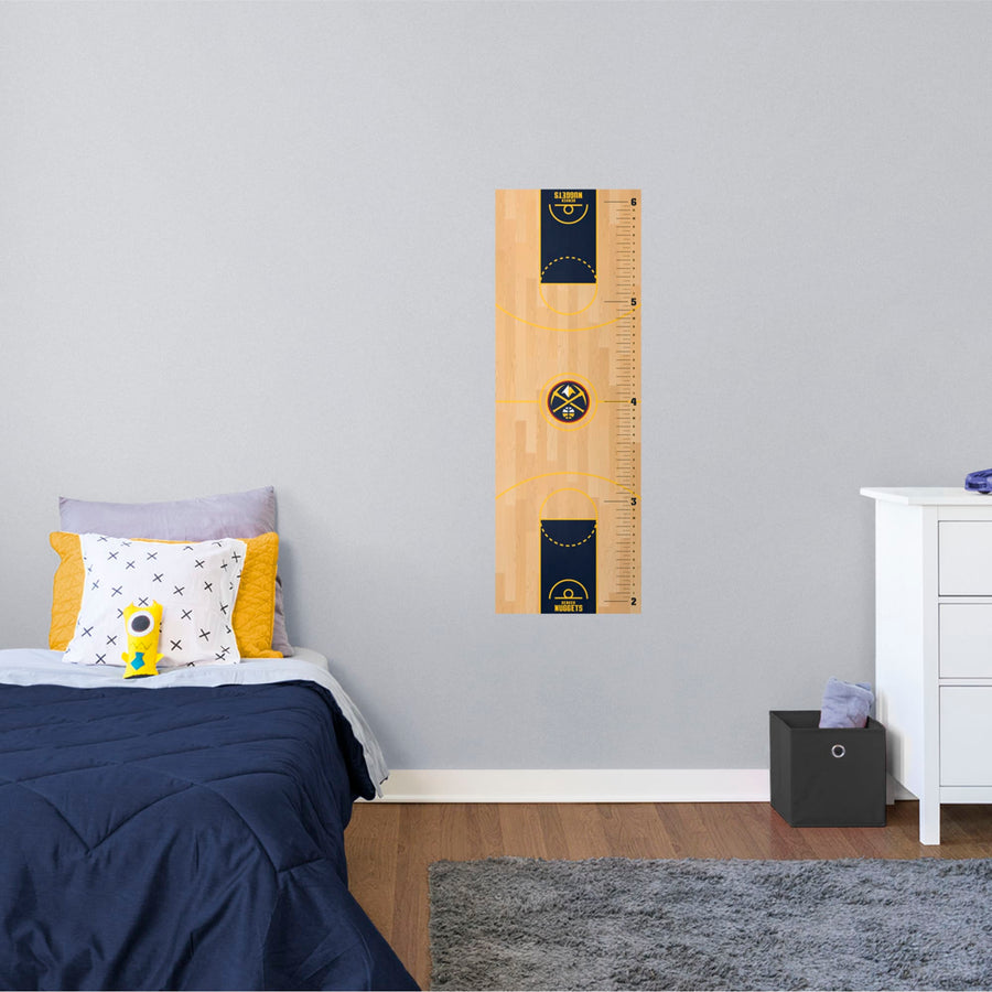 Denver Nuggets - Growth Chart - Official NBA - Reusable Vinyl Wall Decal