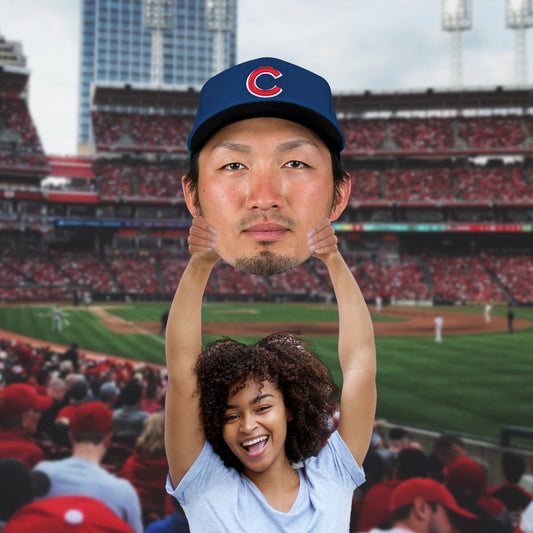 Chicago Cubs: Seiya Suzuki    Foam Core Cutout  - Officially Licensed MLB    Big Head
