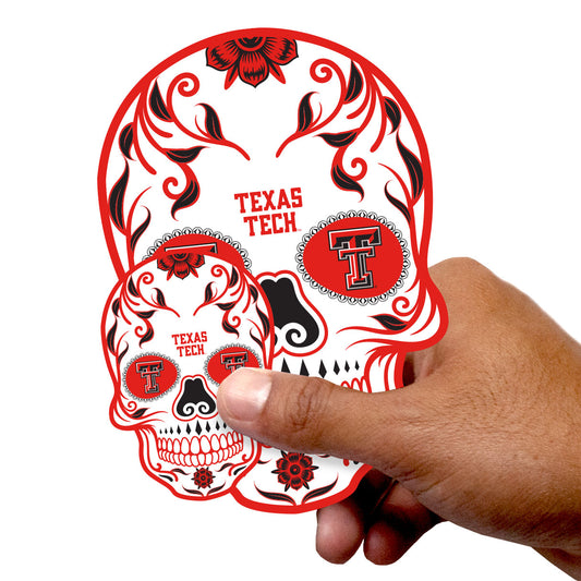 Texas Tech Red Raiders:   Skull Minis        - Officially Licensed NCAA Removable     Adhesive Decal