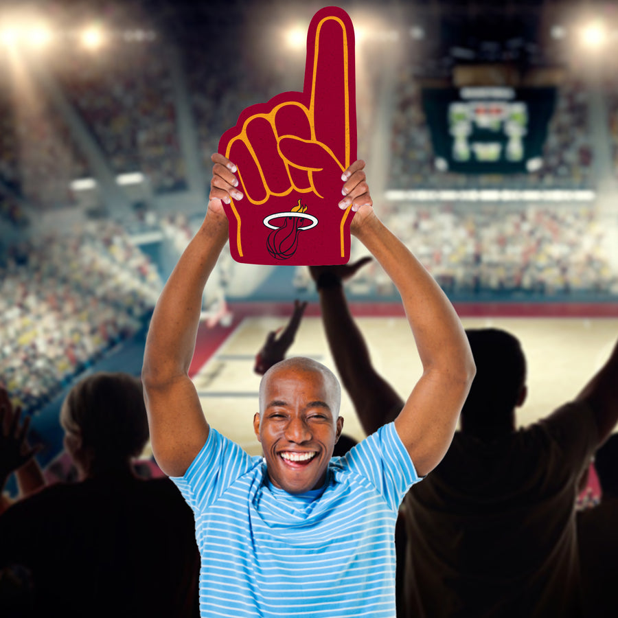 Foam Finger - Big Head - Official NBA - Miami Heat - Foam Core Cutout