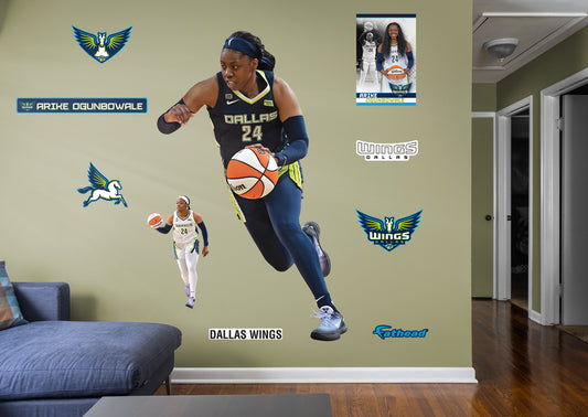 Dallas Wings: Arike Ogunbowale 2021        - Officially Licensed WNBA Removable Wall   Adhesive Decal