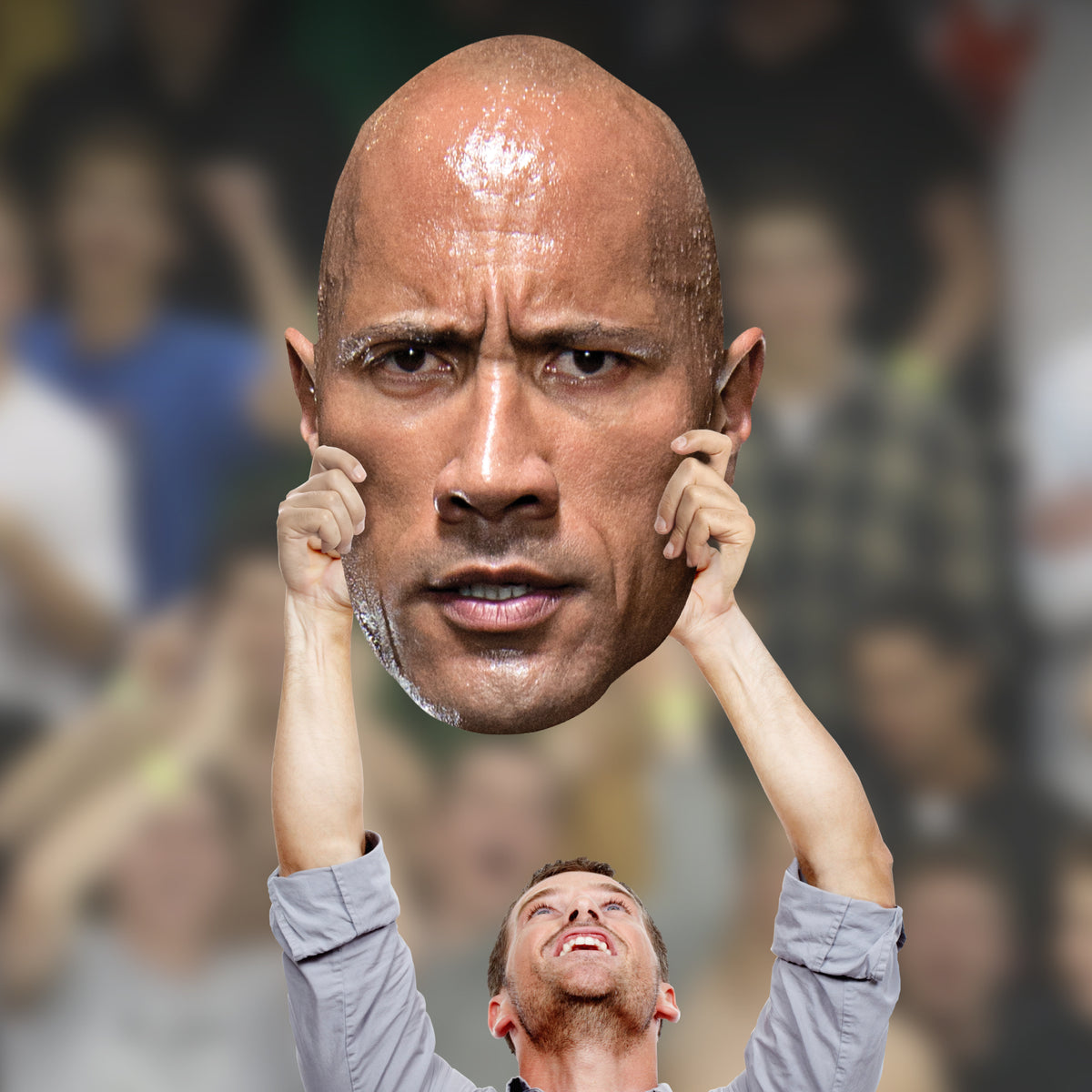 The Rock - Big Head - Official WWE - WWE - Foam Core Cutout – Fathead