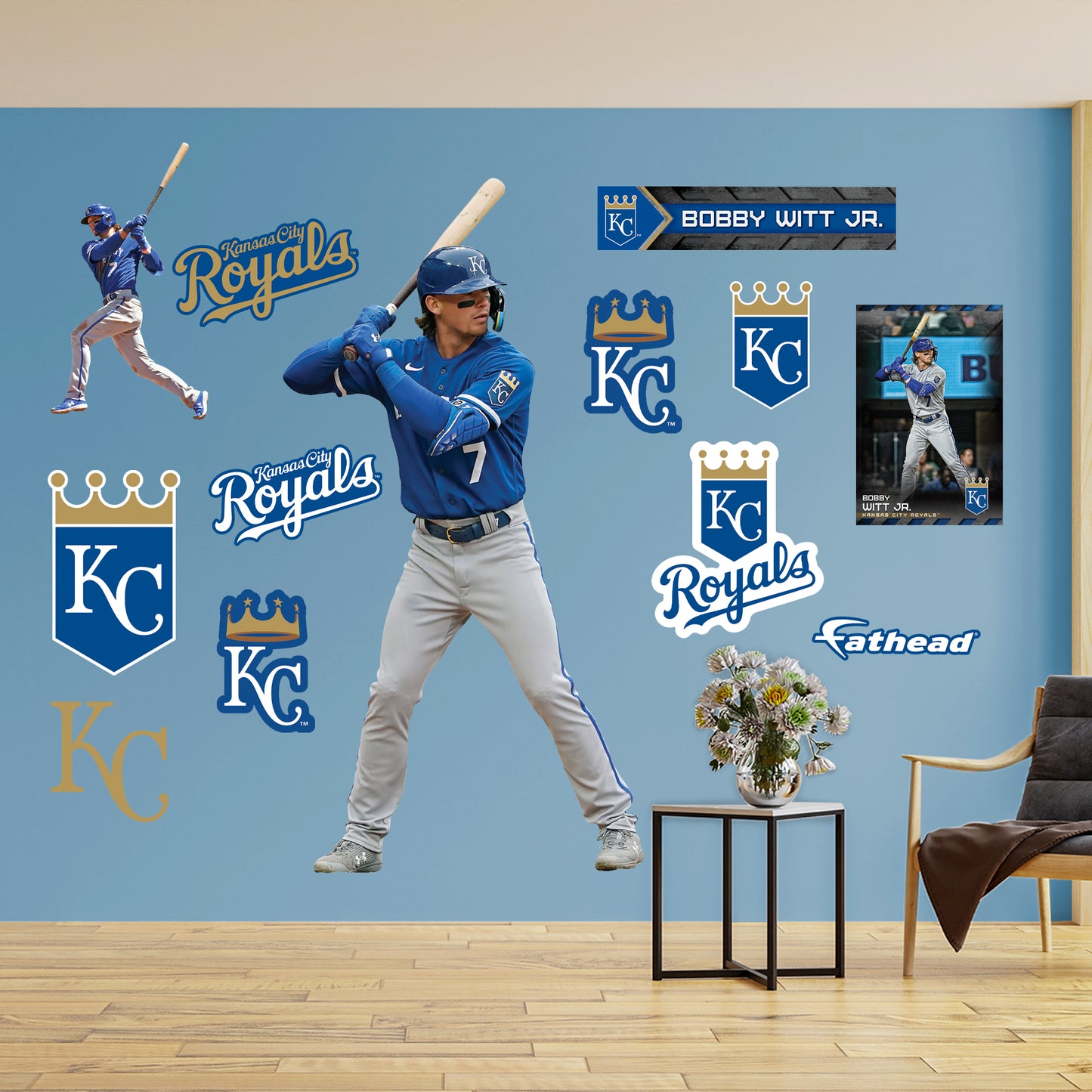Kansas City Royals: Bobby Witt Jr. 2023 - Officially Licensed MLB Removable  Adhesive Decal