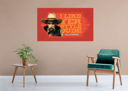 The Big Lebowski: Like Yer Style Mural - Officially Licensed NBC Universal Removable Adhesive Decal