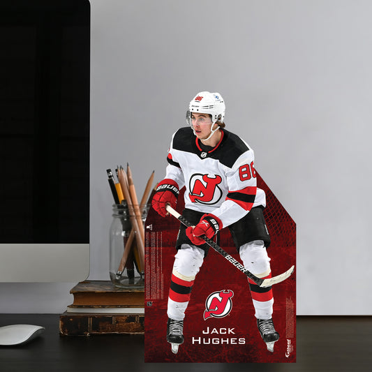 New Jersey Devils: Jack Hughes   Mini   Cardstock Cutout  - Officially Licensed NHL    Stand Out