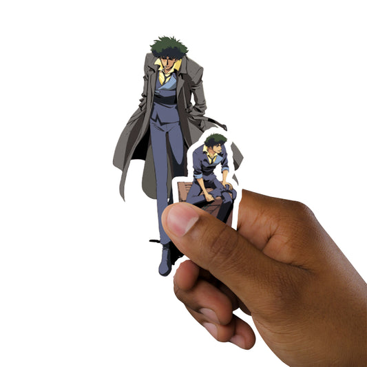 Sheet of 5 -Cowboy Bebop: Spike Minis        - Officially Licensed Funimation Removable     Adhesive Decal