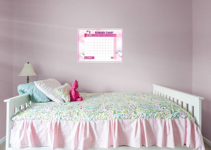 Magical Creatures: Unicorn Pink Dry Erase        -   Removable Wall   Adhesive Decal