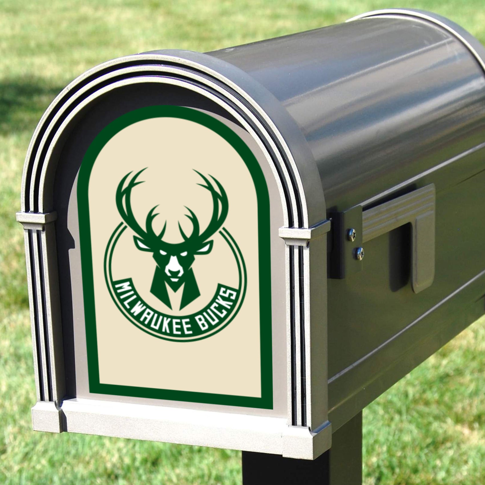 Milwaukee Bucks Mailbox Logo Officially Licensed Nba Outdoor Graphi Fathead 9052