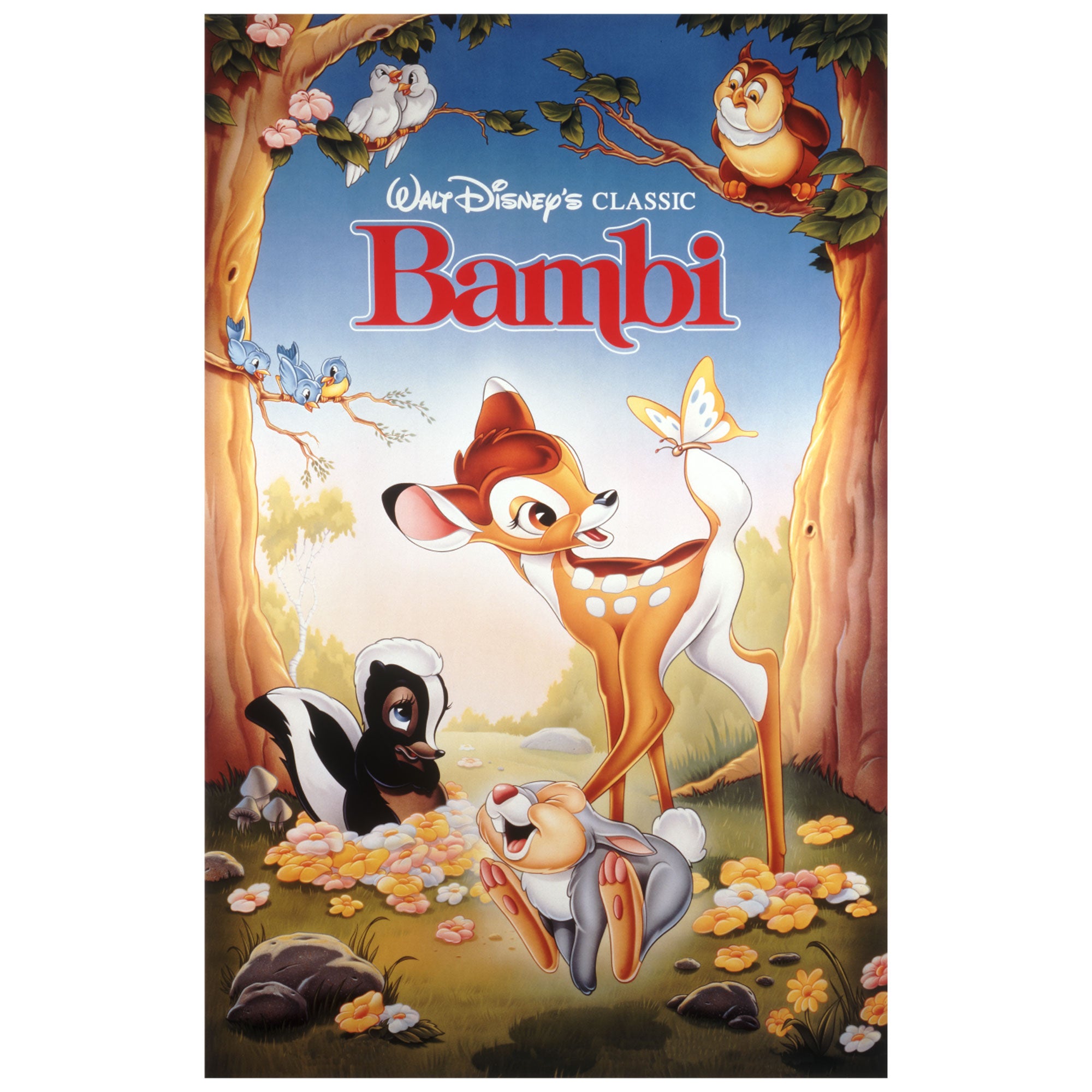 Bambi Movie Poster Mural Officially Licensed Disney Removable Wall Adhesive Decal