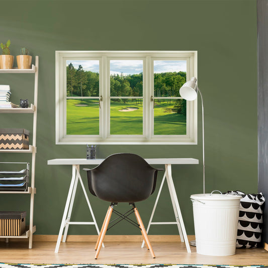 Instant Window: Spring Golf Tee Box - Removable Wall Graphic