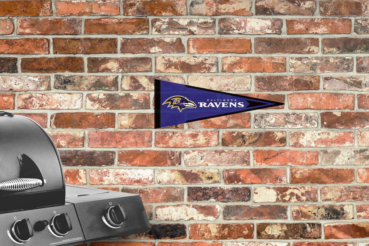 Baltimore Ravens:  Alumigraphic Pennant        - Officially Licensed NFL    Outdoor Graphic