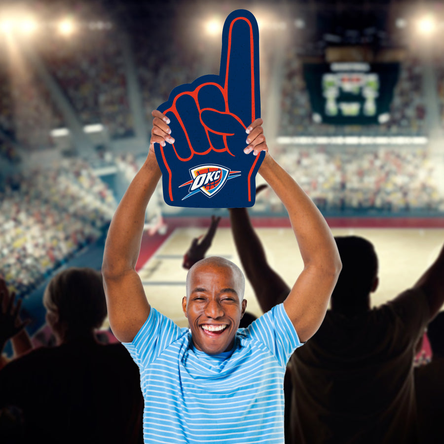 Foam Finger - Big Head - Official NBA - Oklahoma City Thunder - Foam Core Cutout