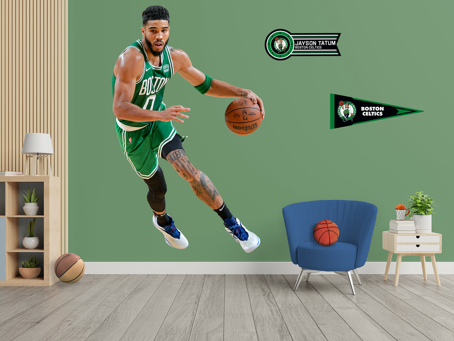 Boston Celtics: Jayson Tatum 2021        - Officially Licensed NBA Removable     Adhesive Decal