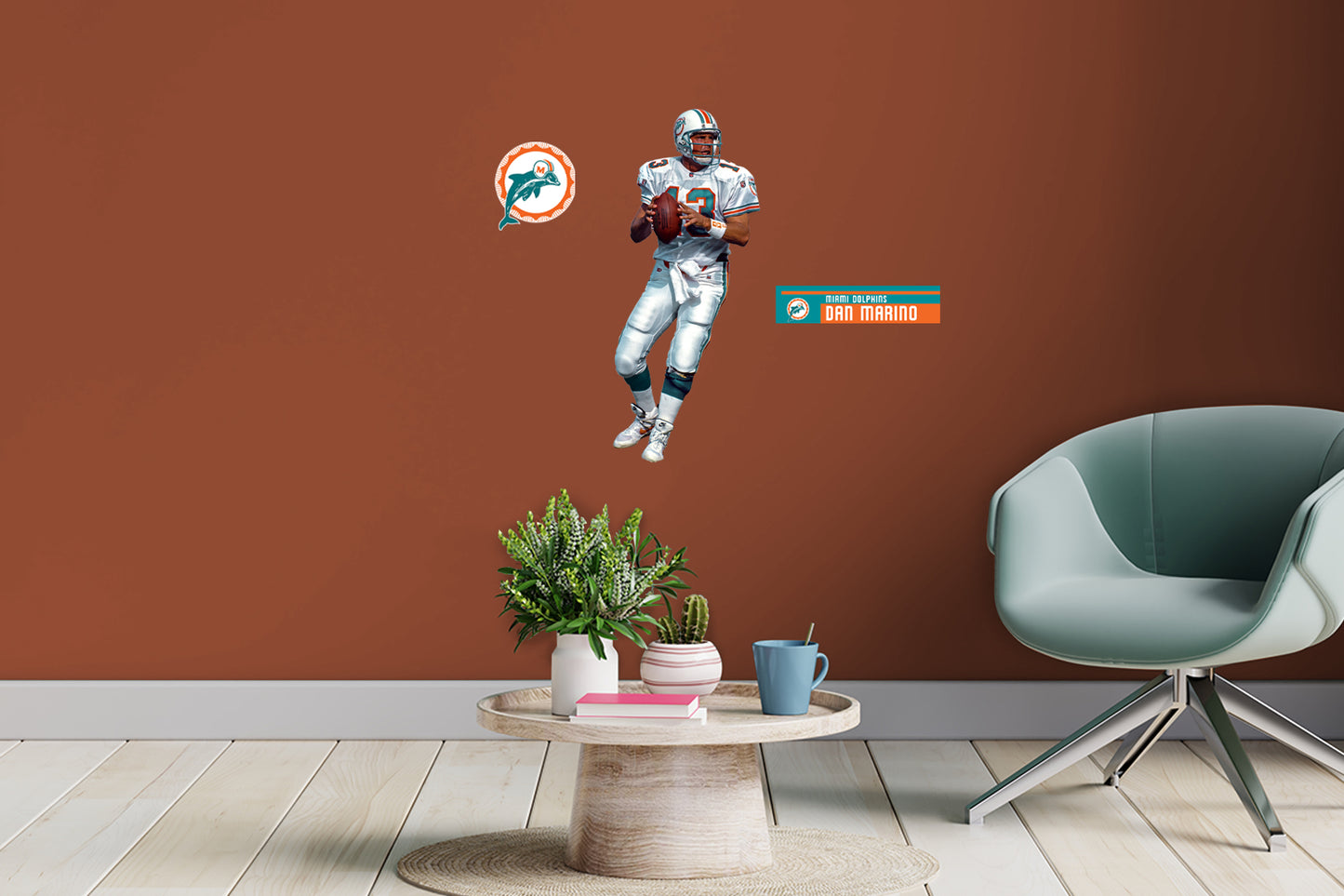 Miami Dolphins: Dan Marino  Legend        - Officially Licensed NFL Removable     Adhesive Decal