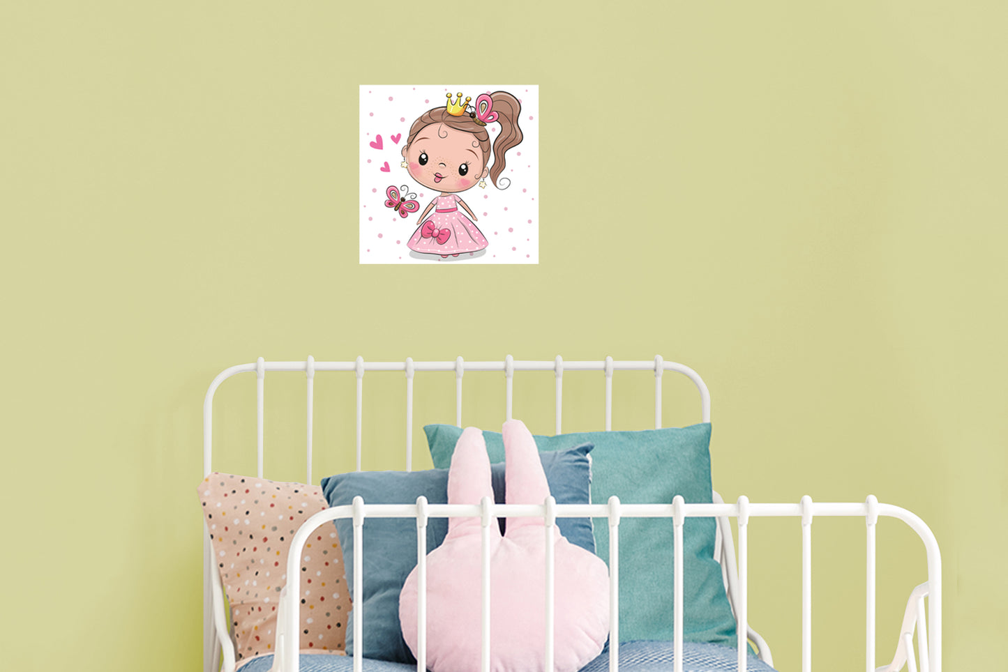 Nursery Princess:  Butterfly Mural        -   Removable Wall   Adhesive Decal
