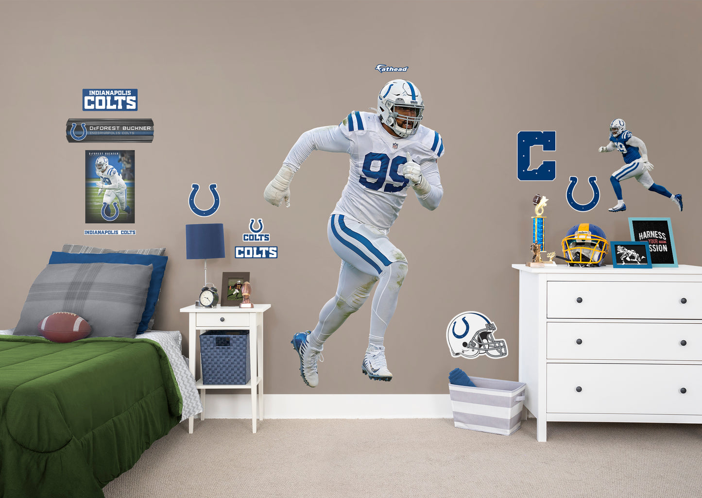 Indianapolis Colts: DeForest Buckner - Officially Licensed NFL Removable Adhesive Decal