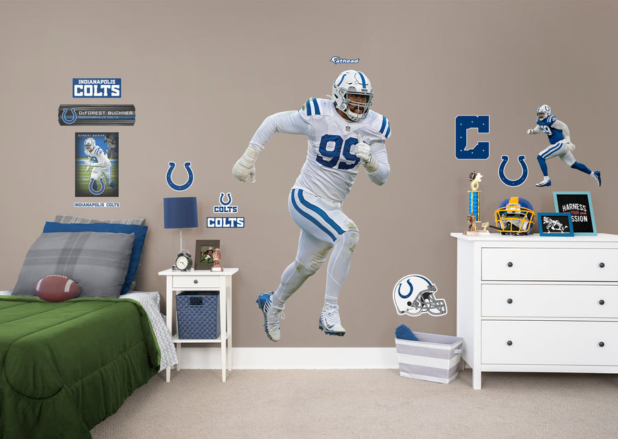 DeForest Buckner - RealBig Collection - Official NFL - Indianapolis Colts - Reusable Vinyl Wall Decals