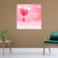 Valentine's Day:  The Balloon of Love Mural        -   Removable     Adhesive Decal