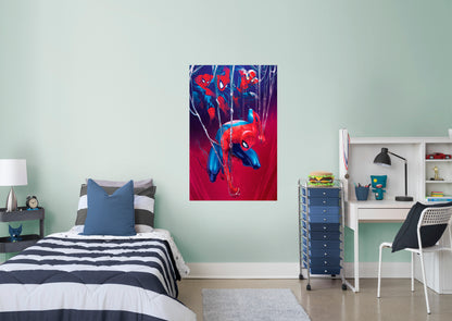 Spider-Man:  Web History Mural        - Officially Licensed Marvel Removable     Adhesive Decal