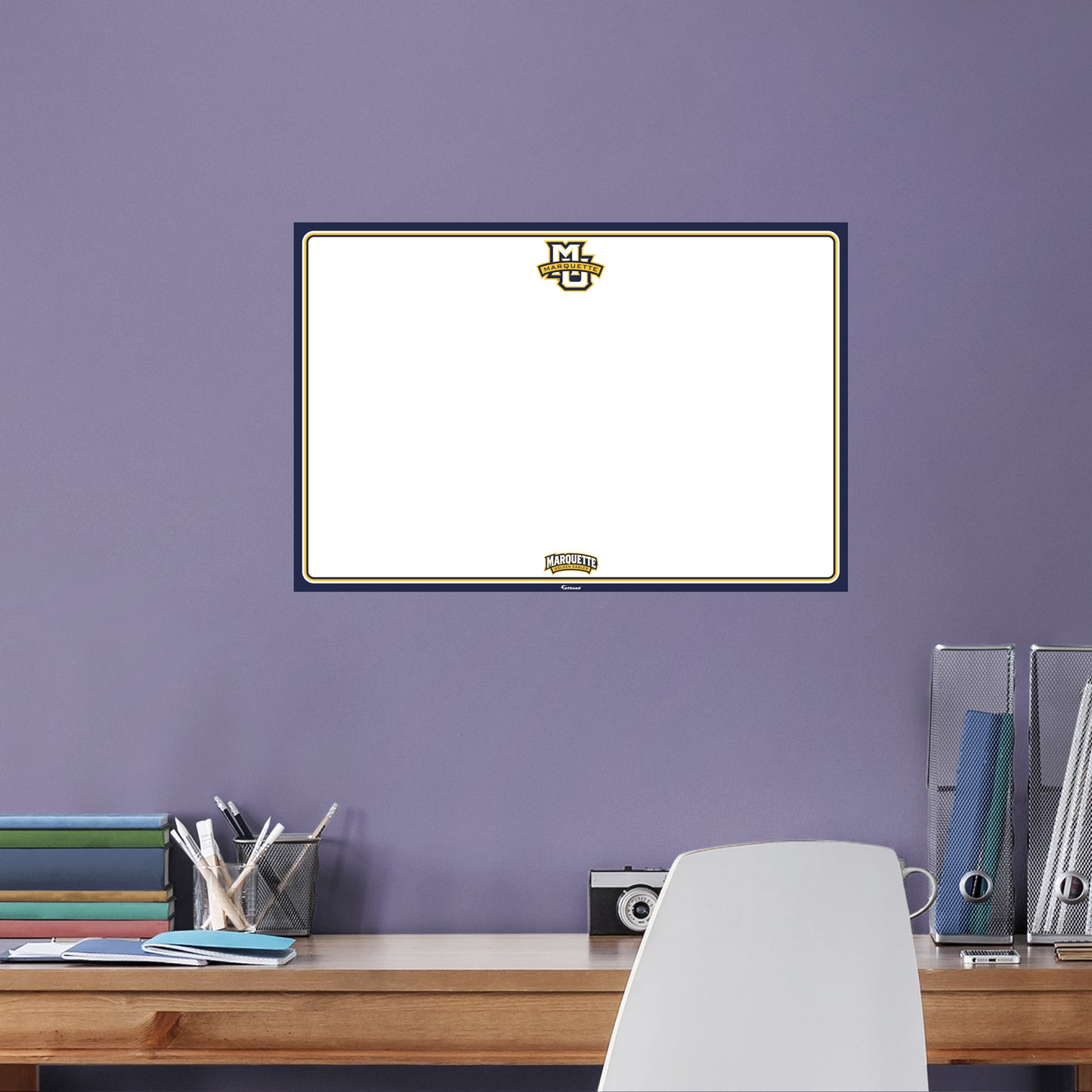 Marquette Golden Eagles  X-Large Dry Erase Whiteboard  - Officially Licensed NCAA Removable Wall Decal