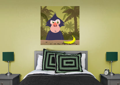 Jungle:  Banana Mural        -   Removable Wall   Adhesive Decal