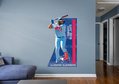 Toronto Blue Jays: Vladimir Guerrero Jr. Growth Chart - Officially Licensed MLB Removable Adhesive Decal