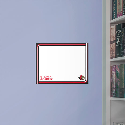 Ottawa Senators  Teammate Dry Erase White Board  - Officially Licensed NHL Removable Wall Decal