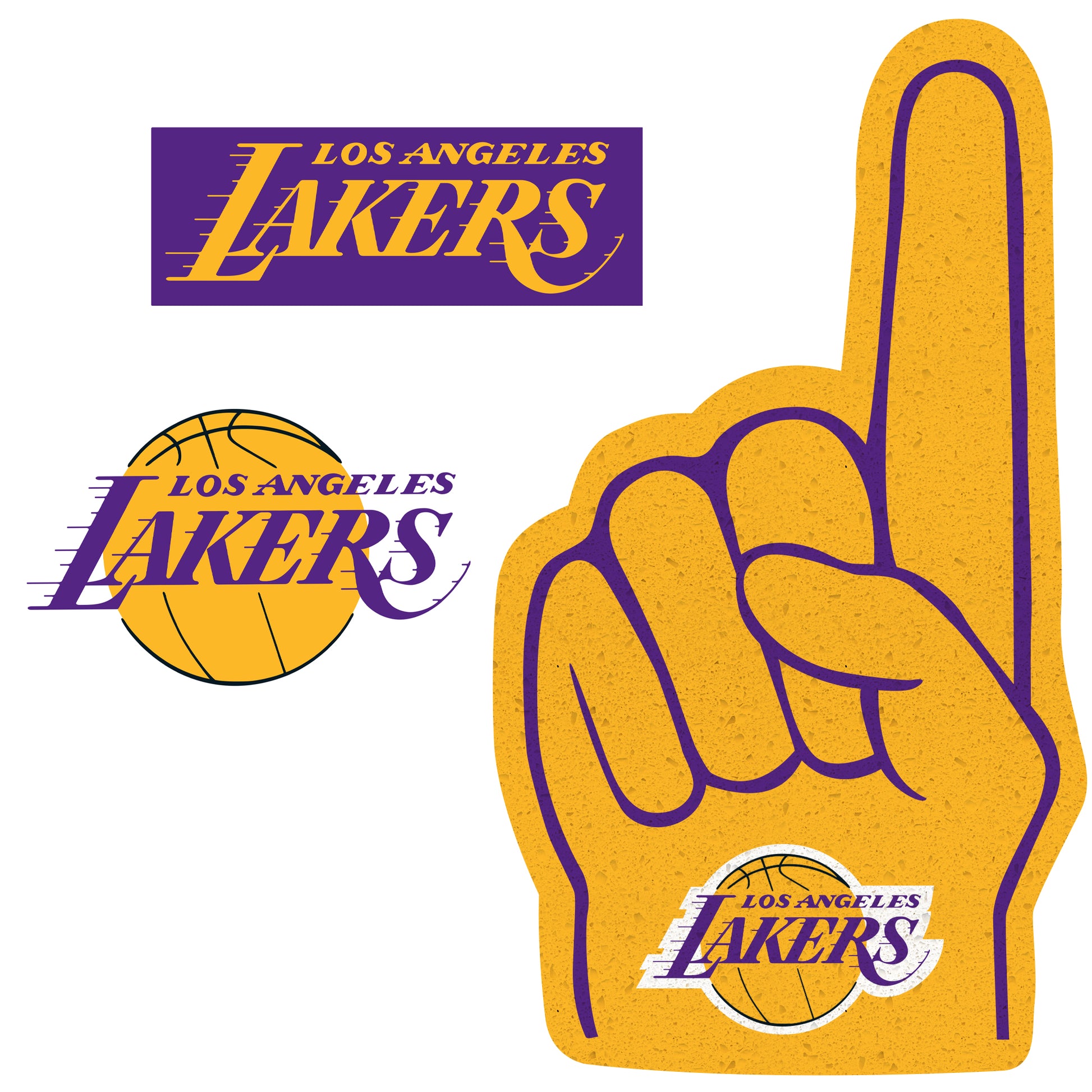 Los Angeles Lakers: 2022 Foamcore Foam Finger Foam Core Cutout - Offic –  Fathead