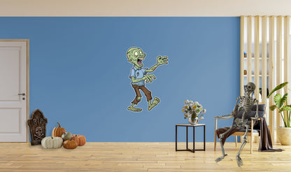 Halloween: Green Zombie Icon        -   Removable Wall   Adhesive Decal