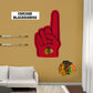 Chicago Blackhawks:    Foam Finger        - Officially Licensed NHL Removable     Adhesive Decal