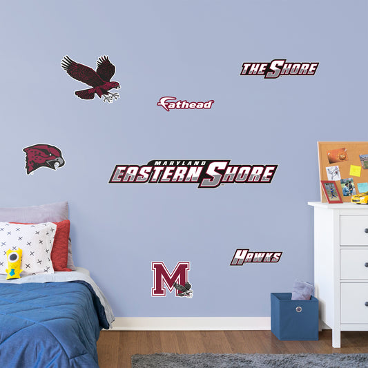 University of Maryland-Eastern Shore RealBig Logo  - Officially Licensed NCAA Removable Wall Decal