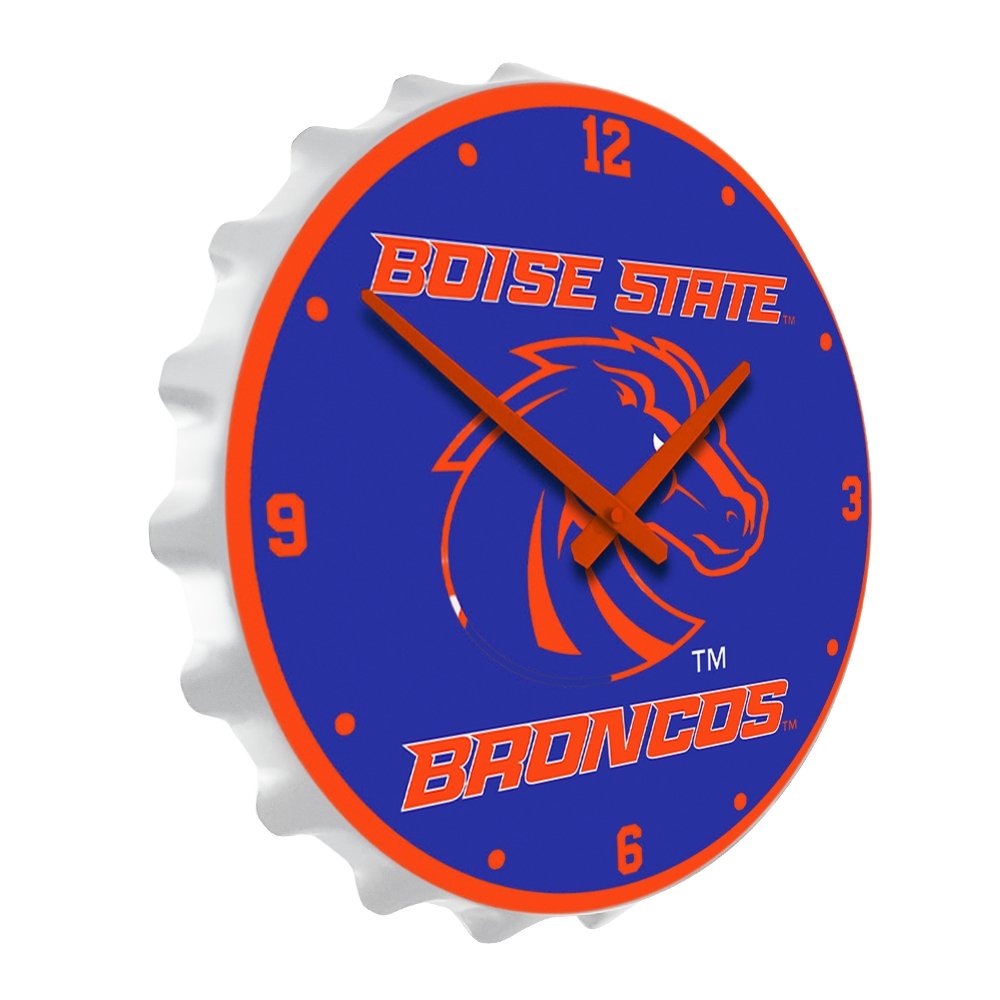 Boise State Broncos: Broncos - Bottle Cap Wall Clock - The Fan-Brand