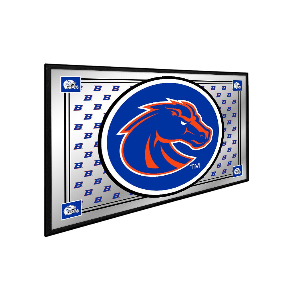 Boise State Broncos: Team Spirit - Framed Mirrored Wall Sign - The Fan-Brand