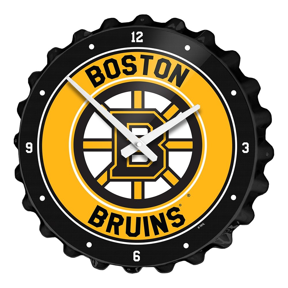 Boston Bruins: Bottle Cap Wall Clock - The Fan-Brand