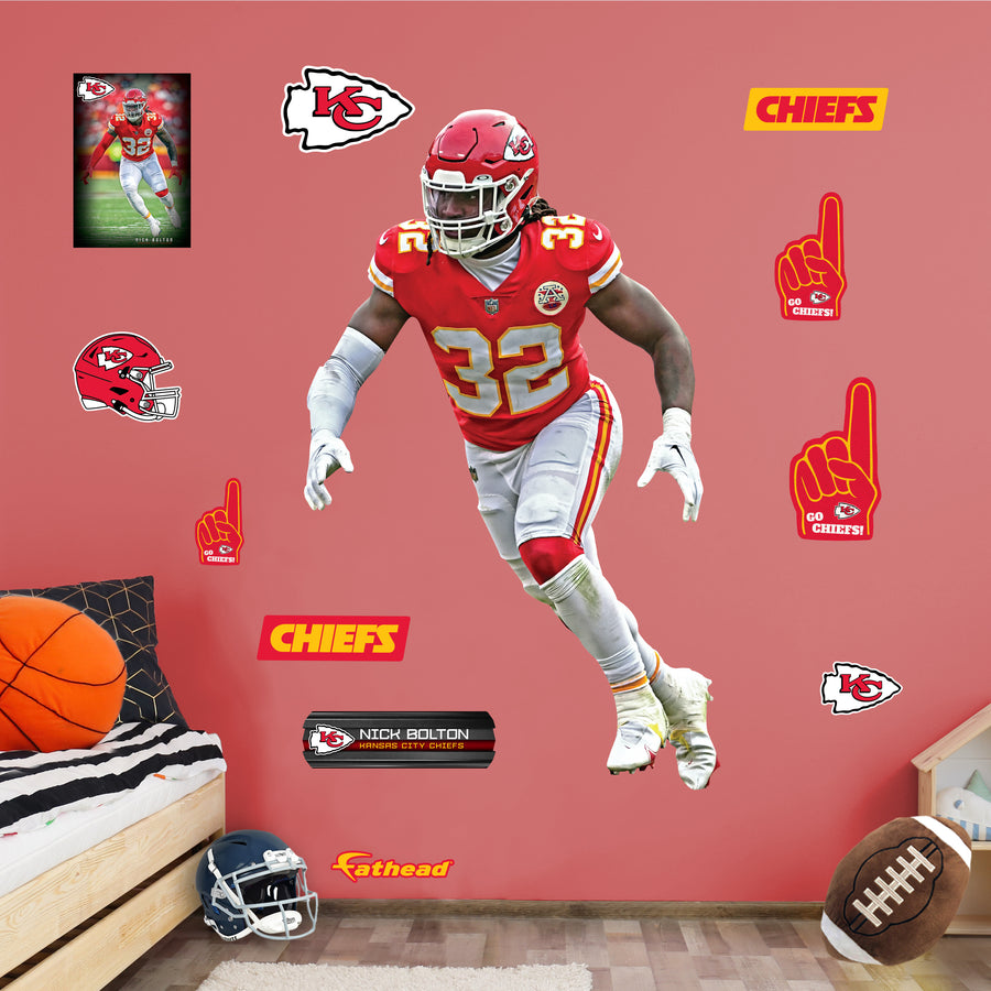 Nick Bolton - RealBig Collection - Official NFL - Kansas City Chiefs - Reusable Vinyl Wall Decals