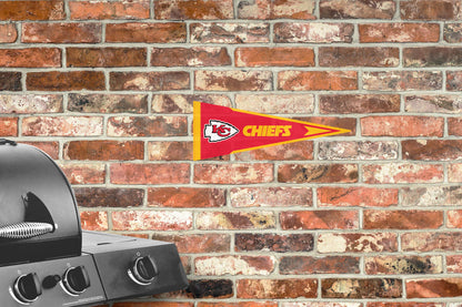 Kansas City Chiefs:  Alumigraphic Pennant        - Officially Licensed NFL    Outdoor Graphic