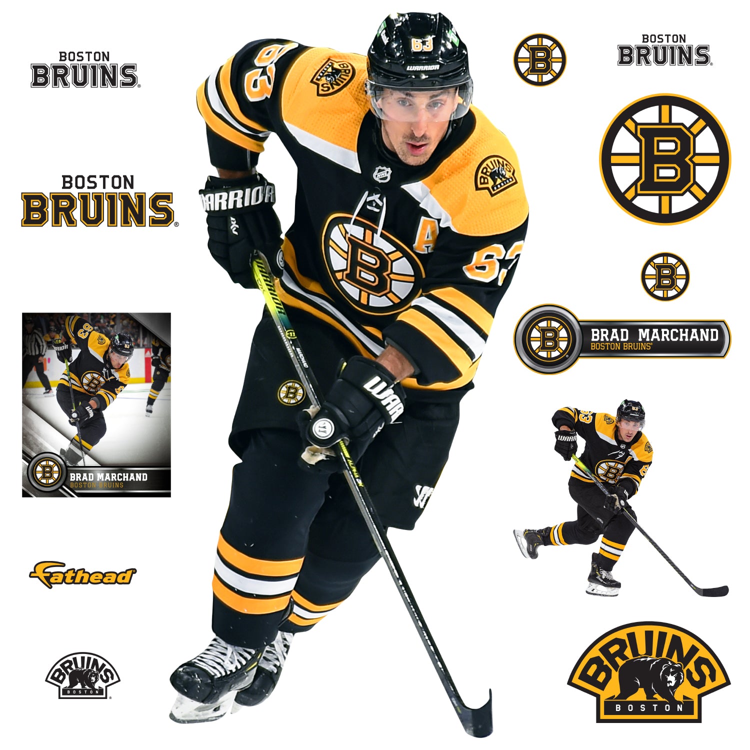 Boston Bruins stand in the NHL store