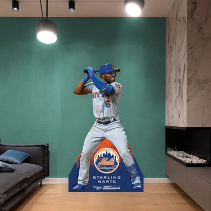 New York Mets: Starling Marte 2022  Life-Size   Foam Core Cutout  - Officially Licensed MLB    Stand Out