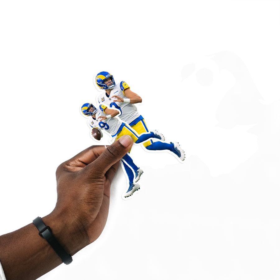 Matthew Stafford - 5 Player Minis (Mixed Sizes) - Official NFL - Los Angeles Rams - Reusable Vinyl Decals