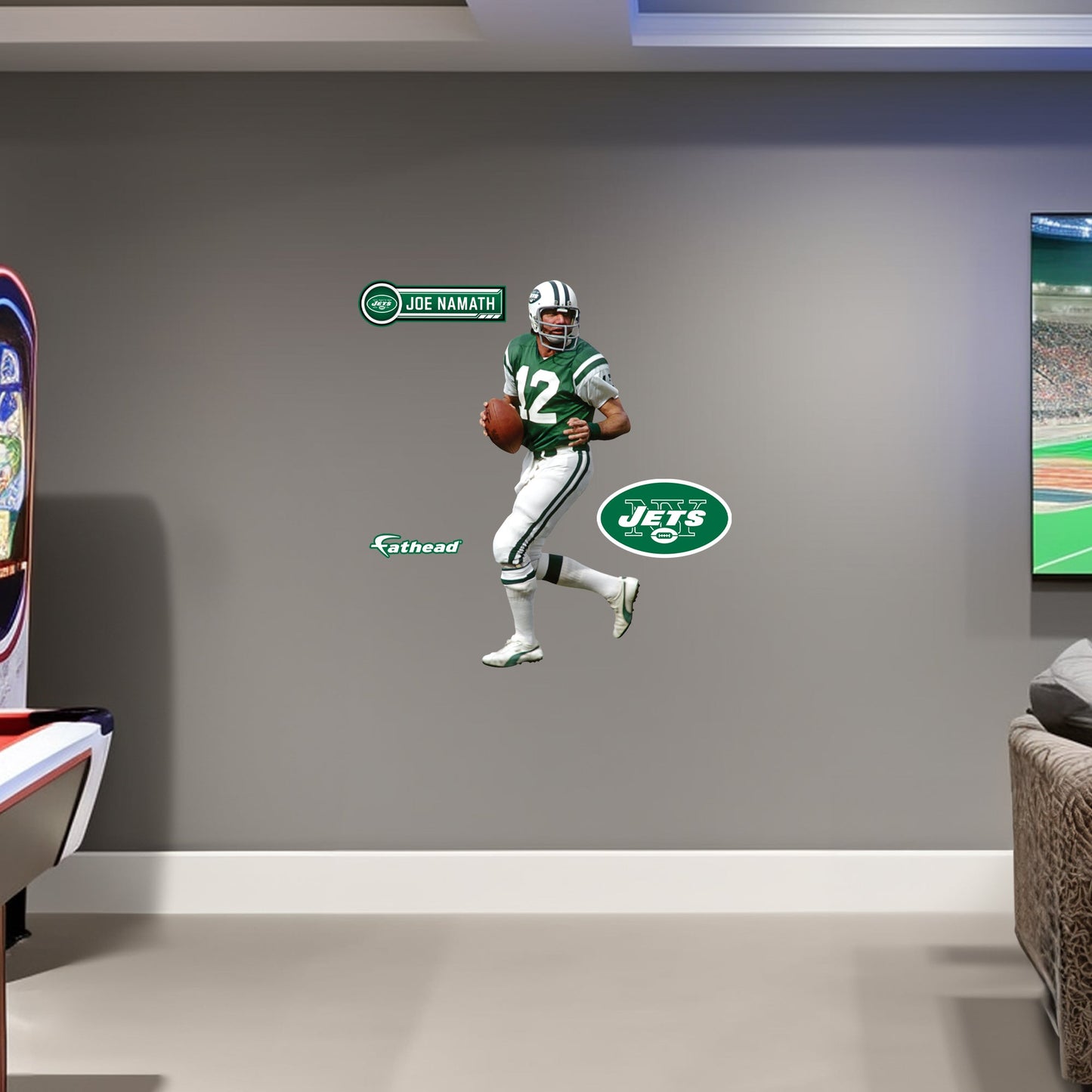 New York Jets: Joe Namath Legend        - Officially Licensed NFL Removable     Adhesive Decal