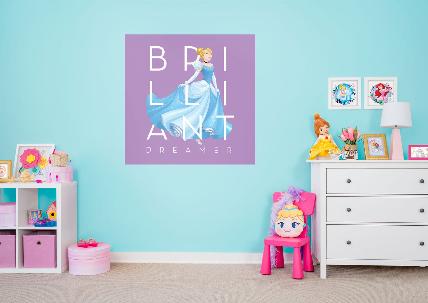 Cinderella:  Brilliant Mural        - Officially Licensed Disney Removable Wall   Adhesive Decal