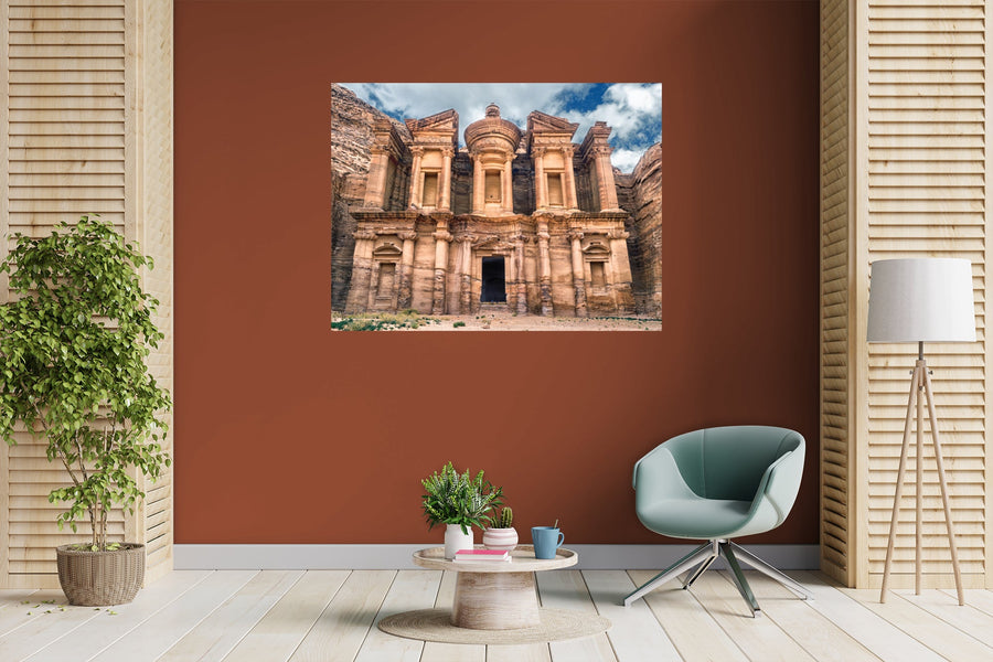 Popular Landmarks: Petra Realistic Poster - Removable Adhesive Decal