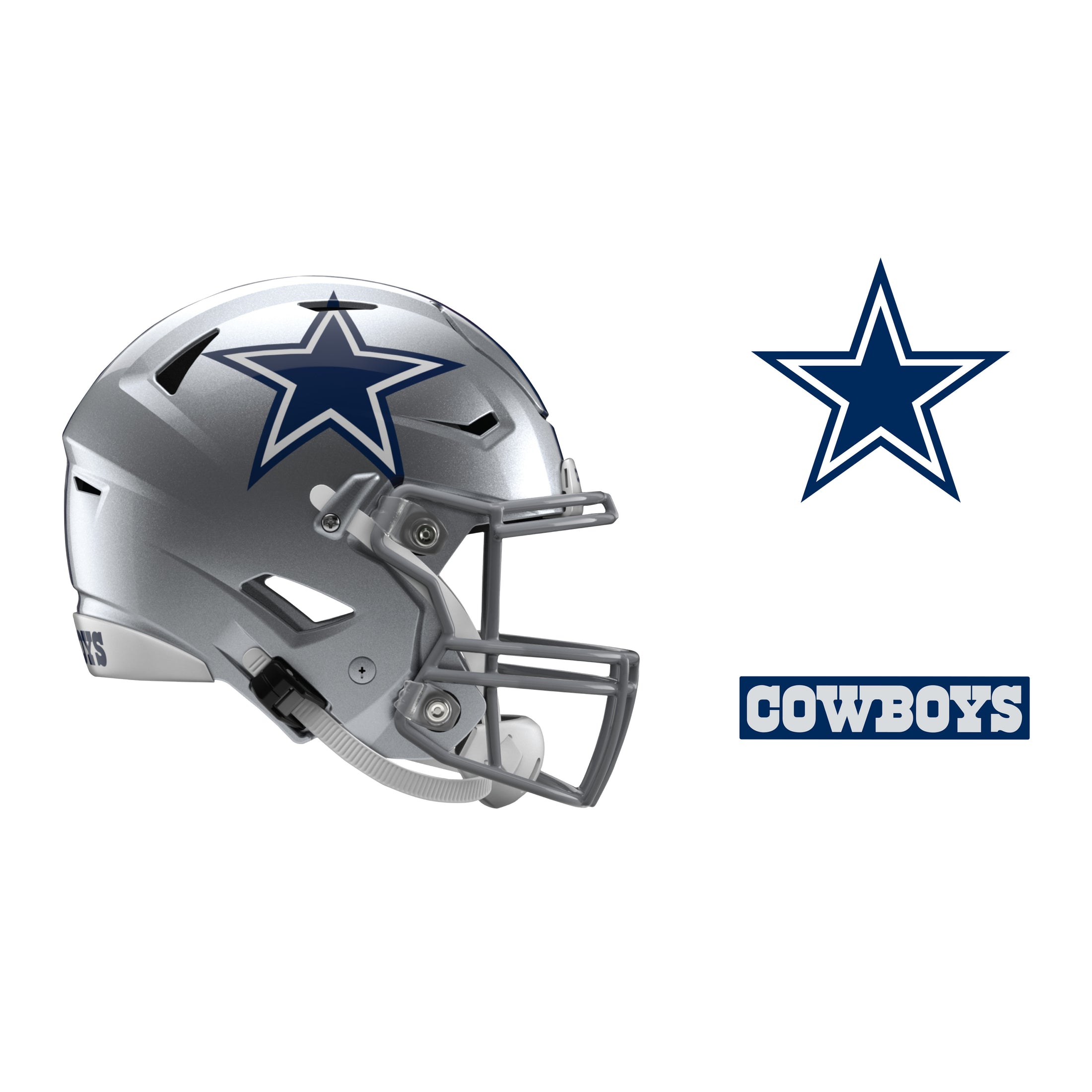 Dallas Cowboys Helmet Officially Licensed NFL Removable Adhesive De