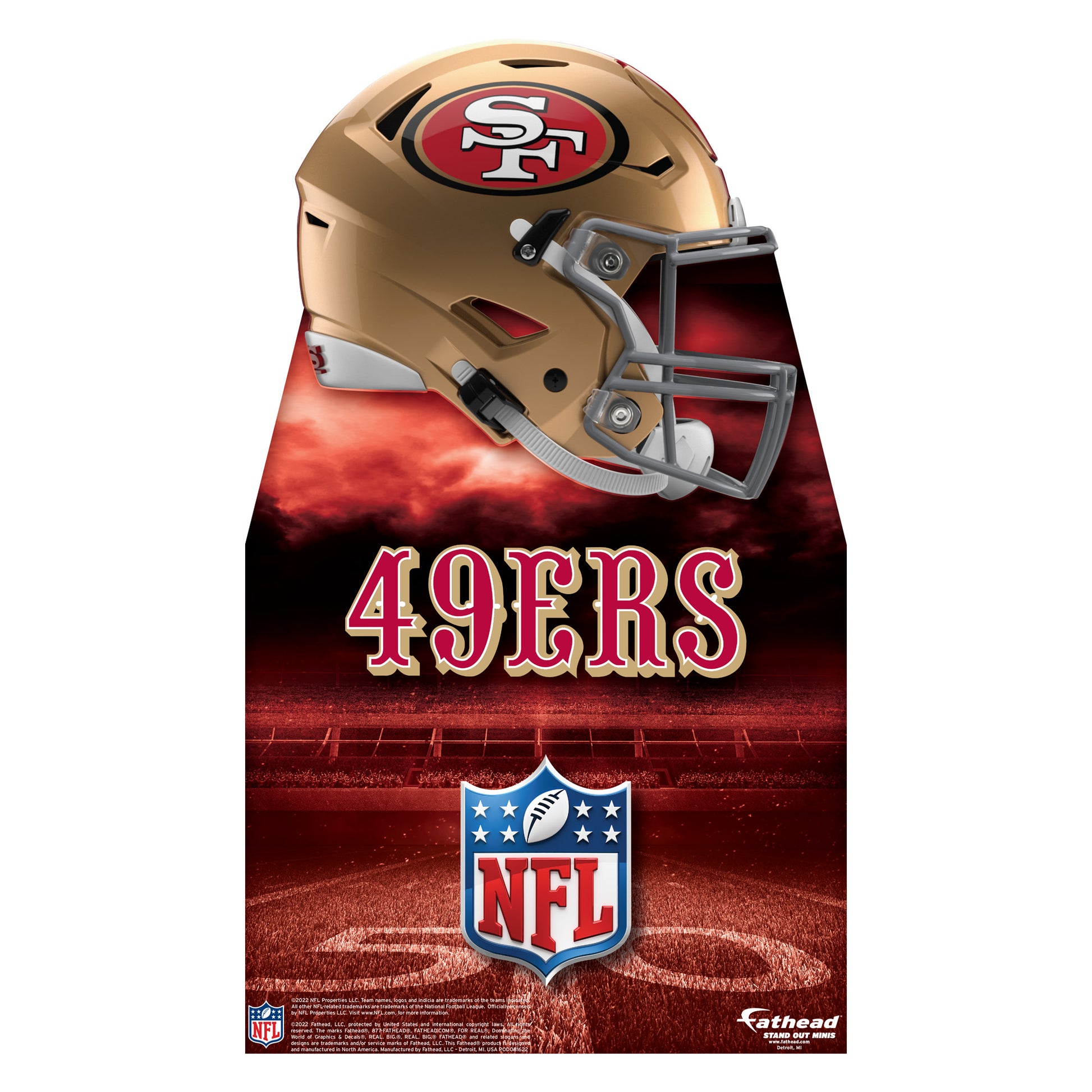 SAN FRANCISCO 49ERS CAKE TOPPER NFL POCKET PRO HELMET RIDDELL FOOTBALL