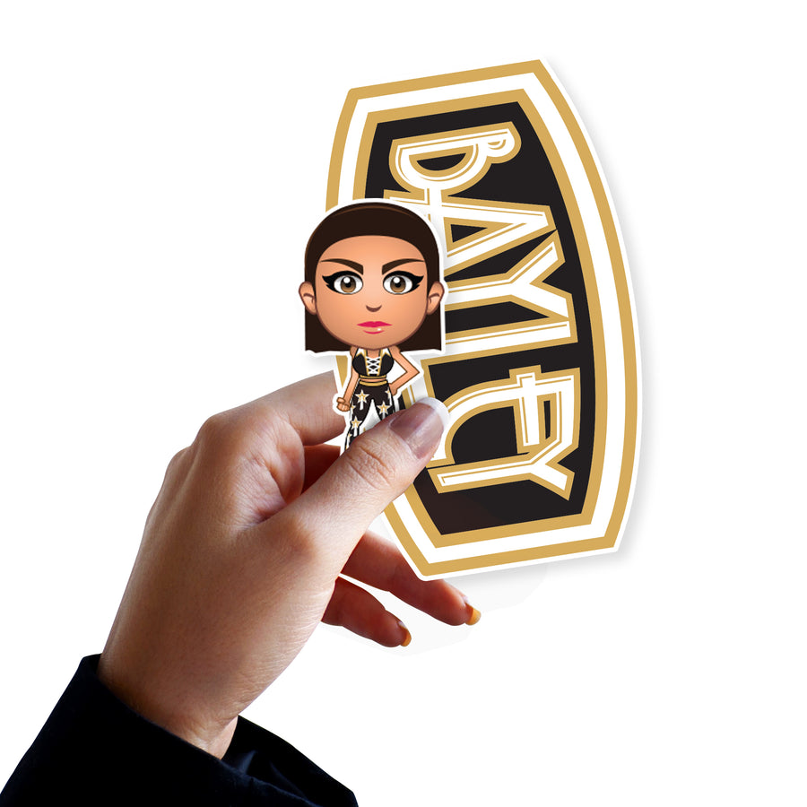Bayley - 5 Minis (Mixed Sizes) - Official WWE - Reusable Vinyl Decals